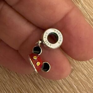 Disney Red and Black Mickey Charm Bracelet